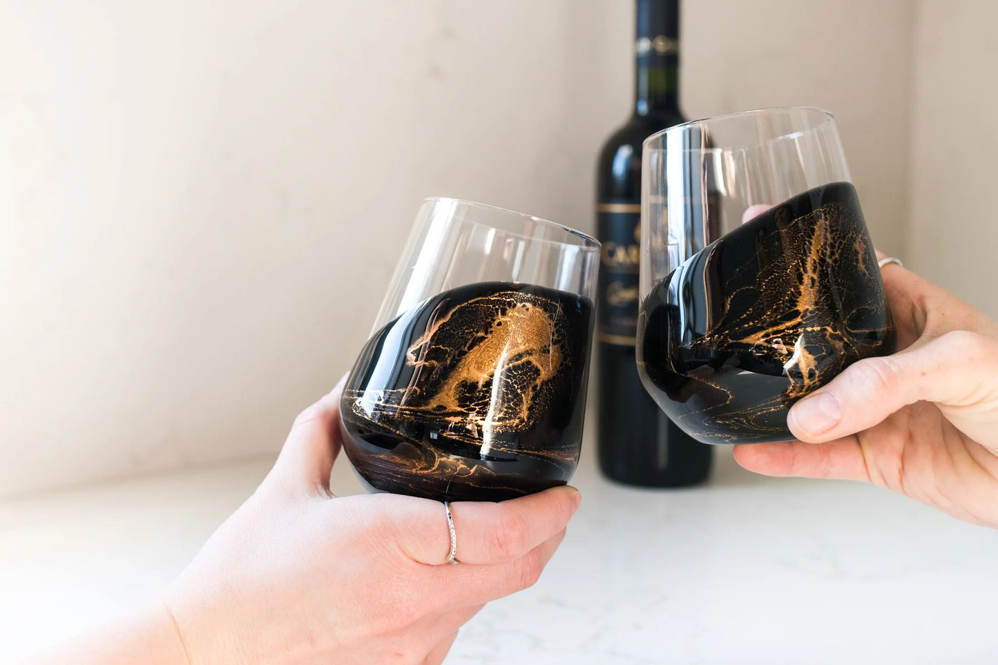 Resin Coated Entertaining Glasses (Set of 2)