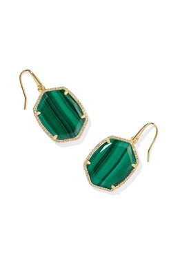 Daphne Pave Frame Drop Earring