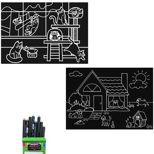 Chalkboard Placemats - Cats/Dogs