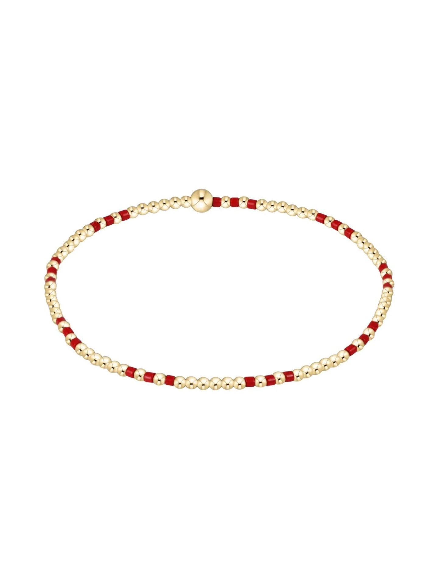 Gameday Hope Joy Pattern 2mm Bead Bracelet