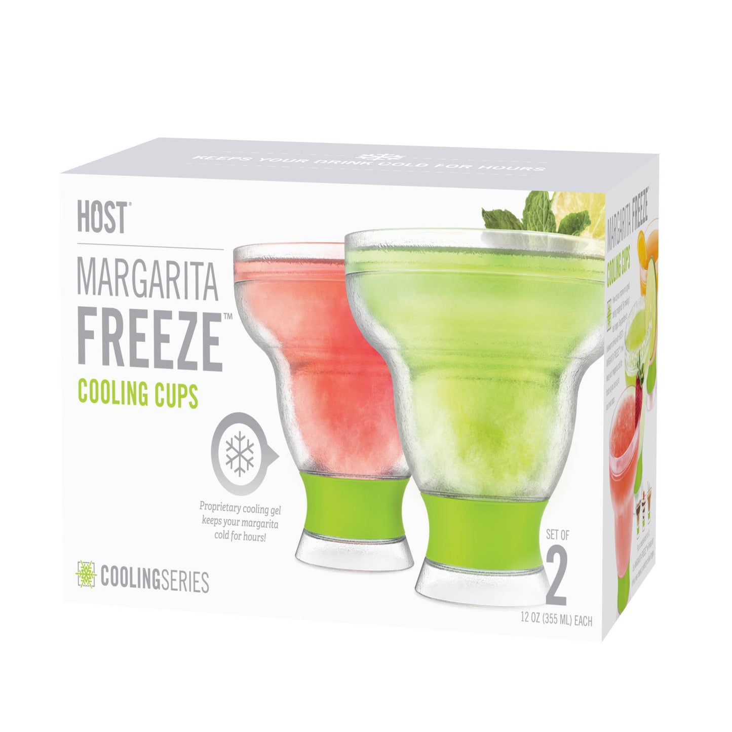 Margarita FREEZE™ Insulated Cooling Cups in Green Set of 2