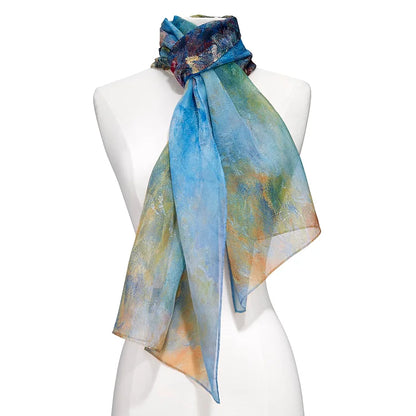 Monet Wisteria Sheer Scarf