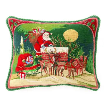 Christmas Needlepoint Pillows