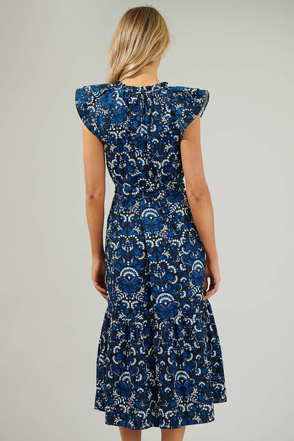 Dynamite Floral Button Midi Dress