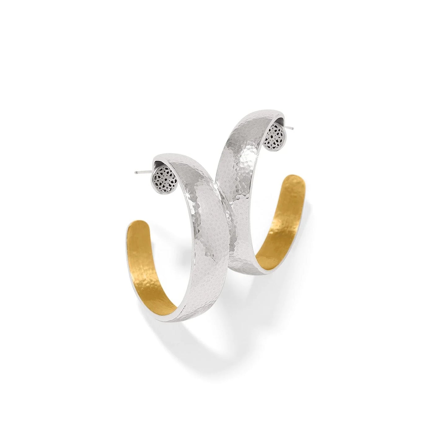 Ferrara Entrata Moon Hoop Earrings