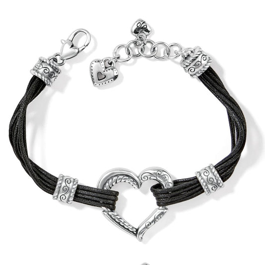Heritage Heart Bracelet- Black