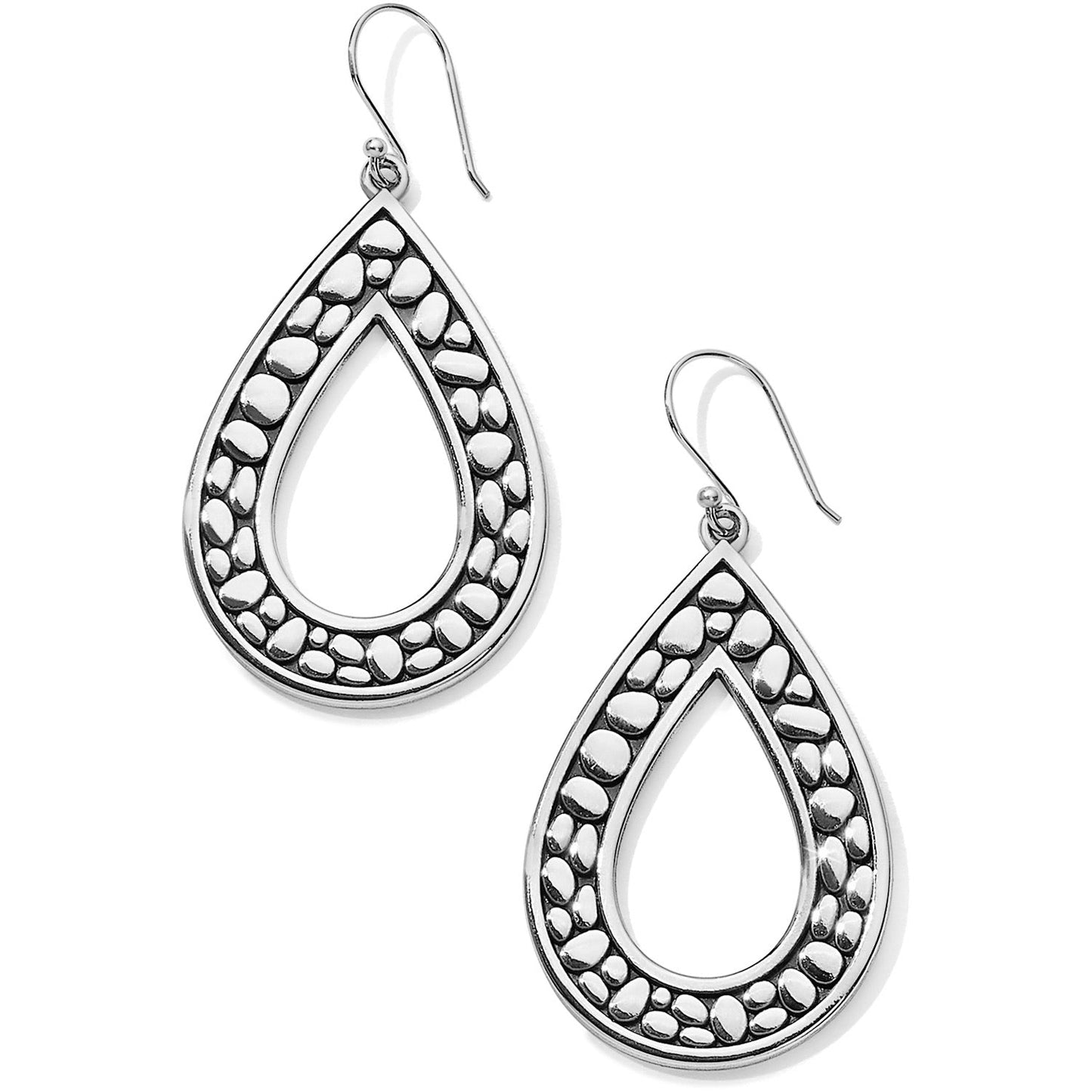 Pebble Open Teardrop Reversible Earrings