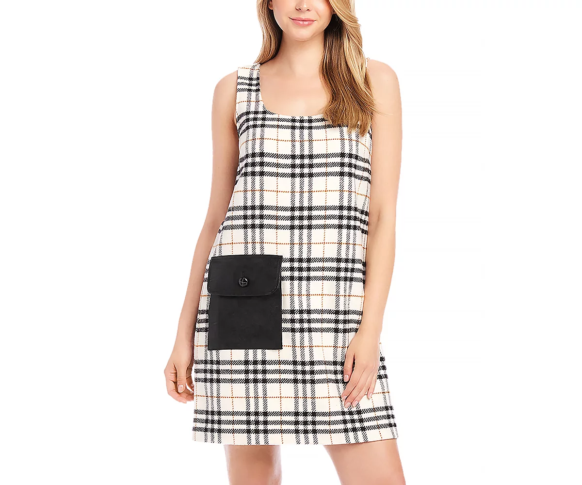 Plaid Shift Dress