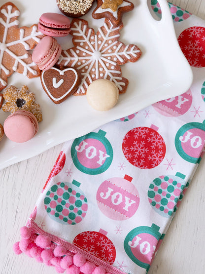 Joy Ornaments Tea Towel