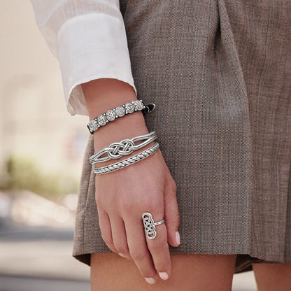 Interlock Hinged Bracelet