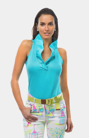 Ruffleneck Top - Sleeveless