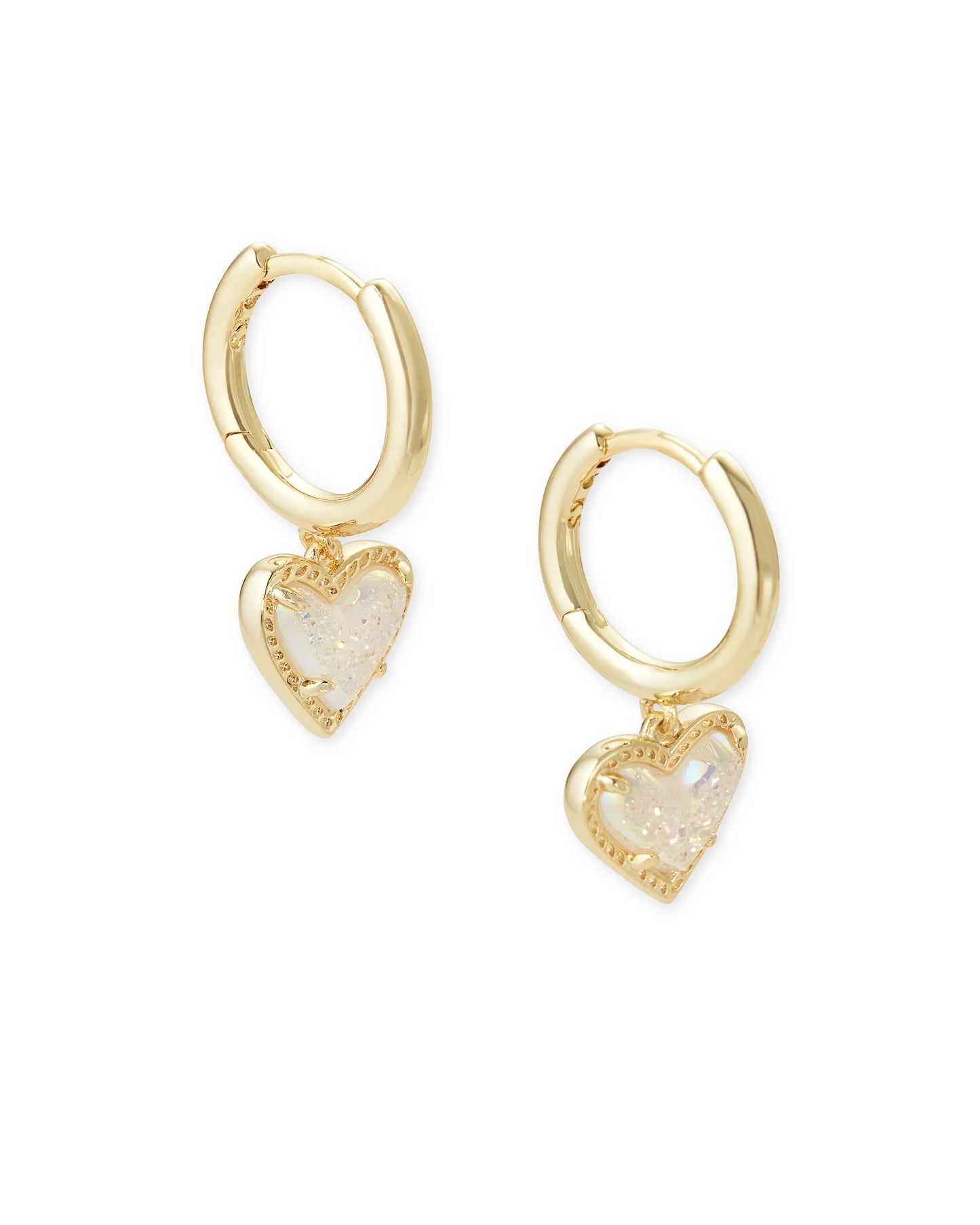 Ari Heart Gold Huggie Earrings