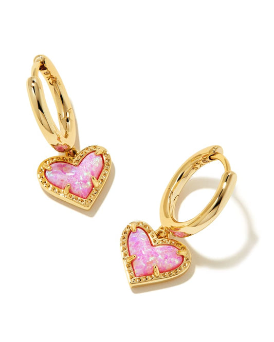 Ari Heart Huggie Earrings