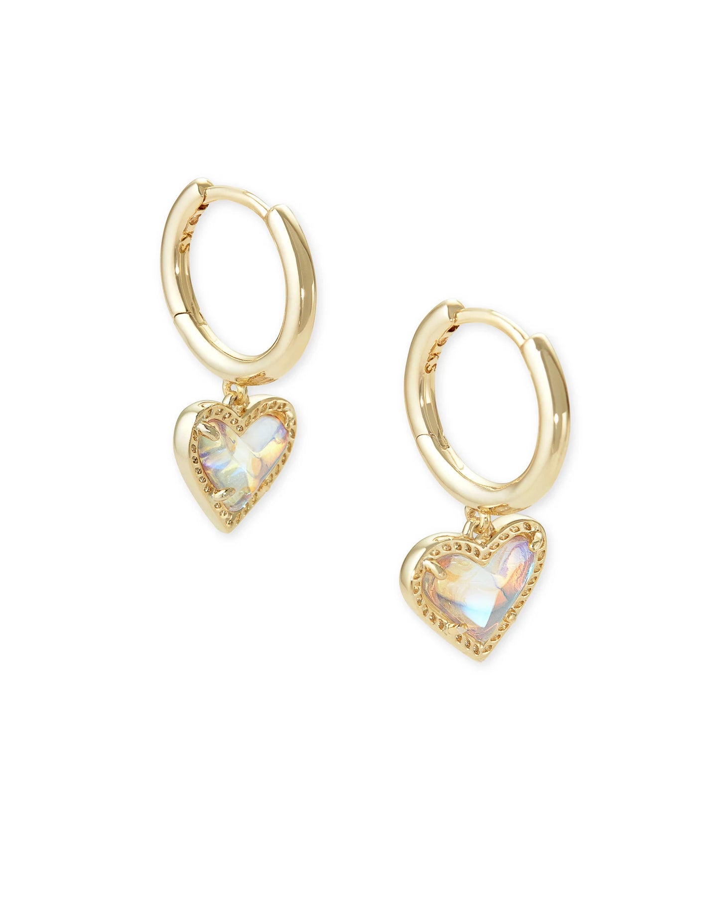 Ari Heart Gold Huggie Earrings