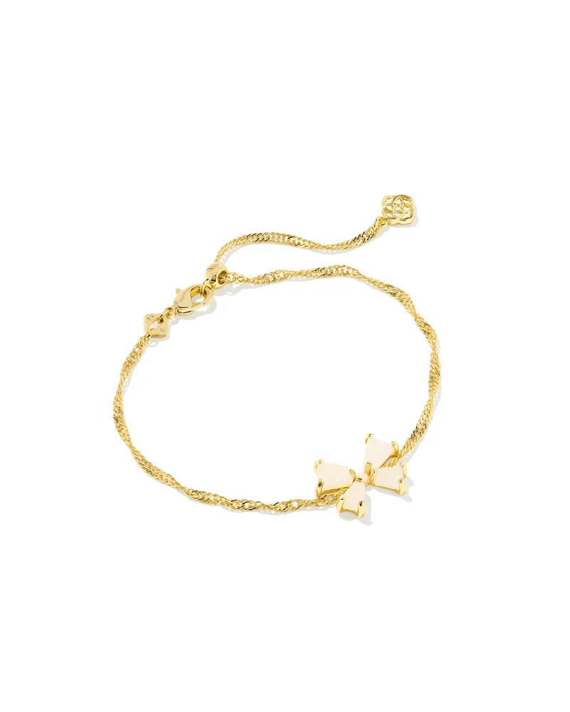 Blair Gold Bow Small Delicate Chain Bracelet