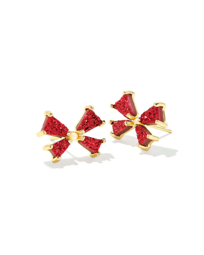 Blair Gold Bow Stud Earrings