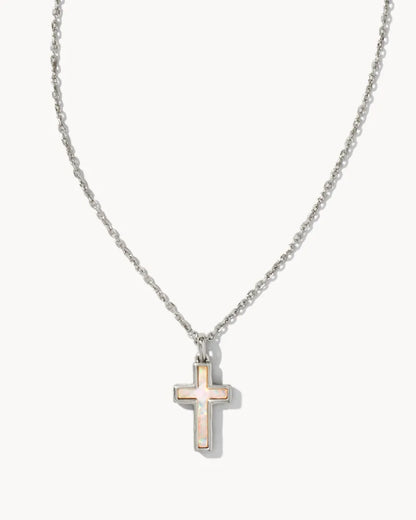 Cross Opal Necklace