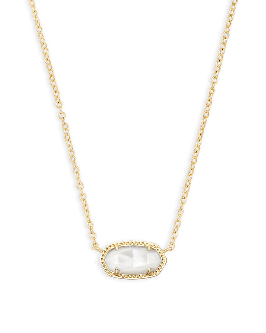 Elisa Gold Pendant- Ivory Mother-of-Pearl