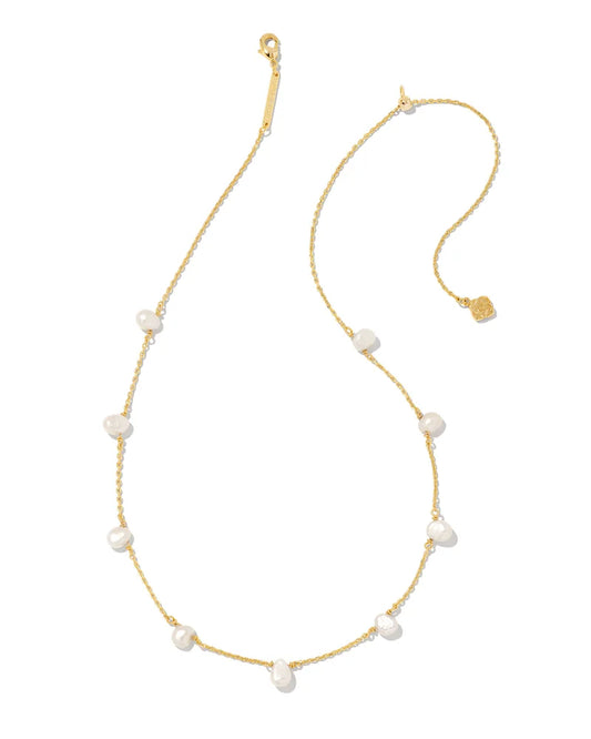 Leighton Gold Pearl Strand Necklace