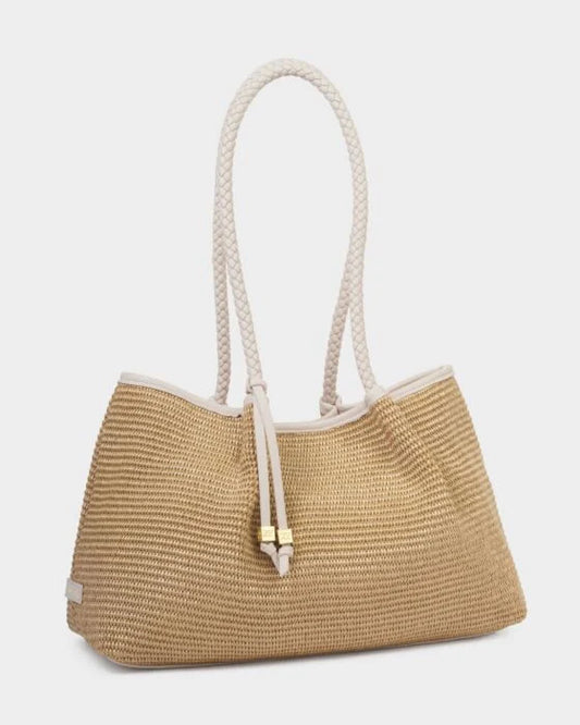 Nova Raffia Small Shoulder Tote