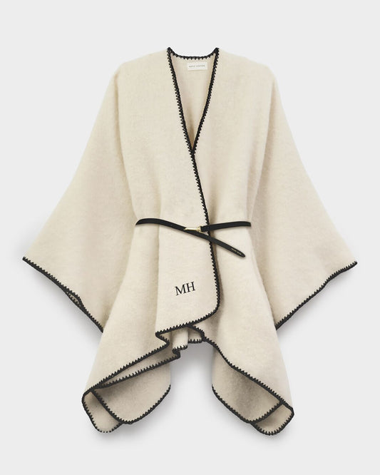 Whipstitch Cape With Belt