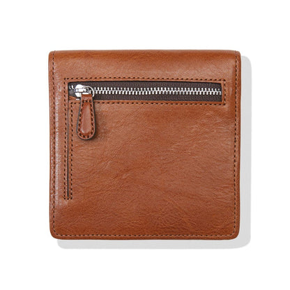 La Volta Medium Folio Wallet- Cognac