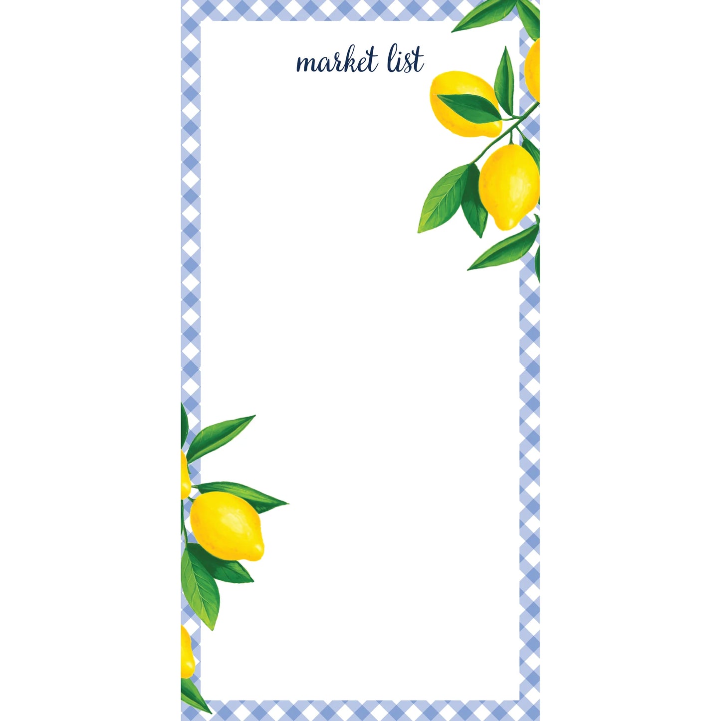 Lemon Market List Notepad