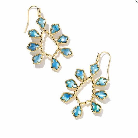 Camry Gold Indigo Earrings