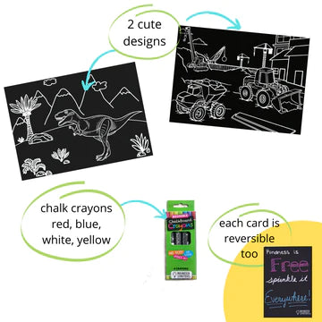 MINIMAT COLORING KIT DINOSAUR & TRUCK