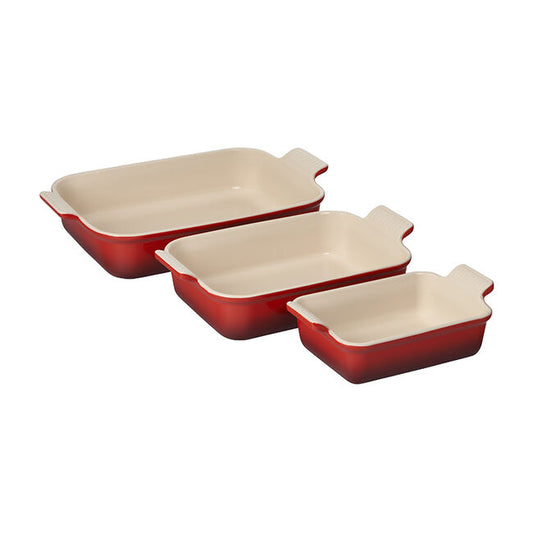 Heritage 3-Piece Rectangular Baking Dish Set