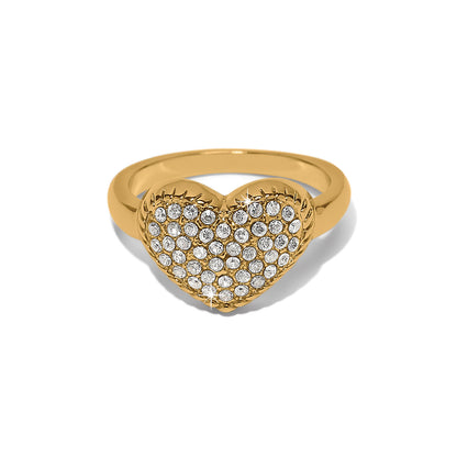 Illumina Celeste Heart Gold Ring