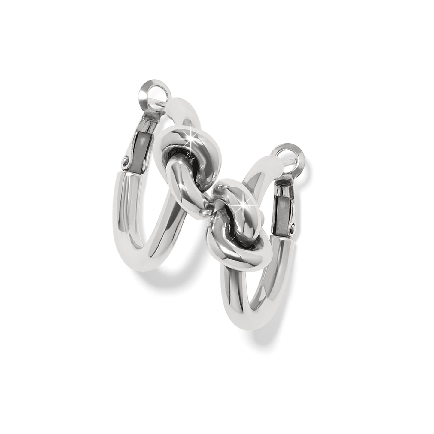 Interlok Single Knot Hoop Earrings