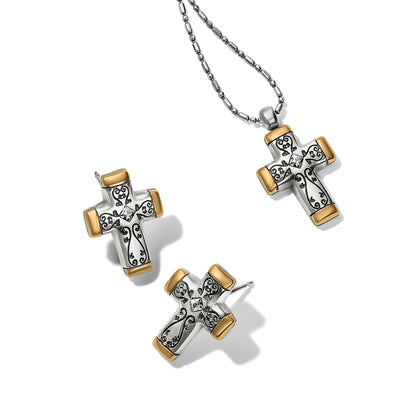 Venezia Cross Post Earrings