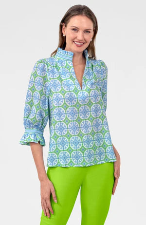 Ruffleneck tunic