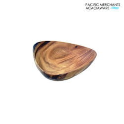 Acacia Wood 3-Sided Sauce & Dip Bowl