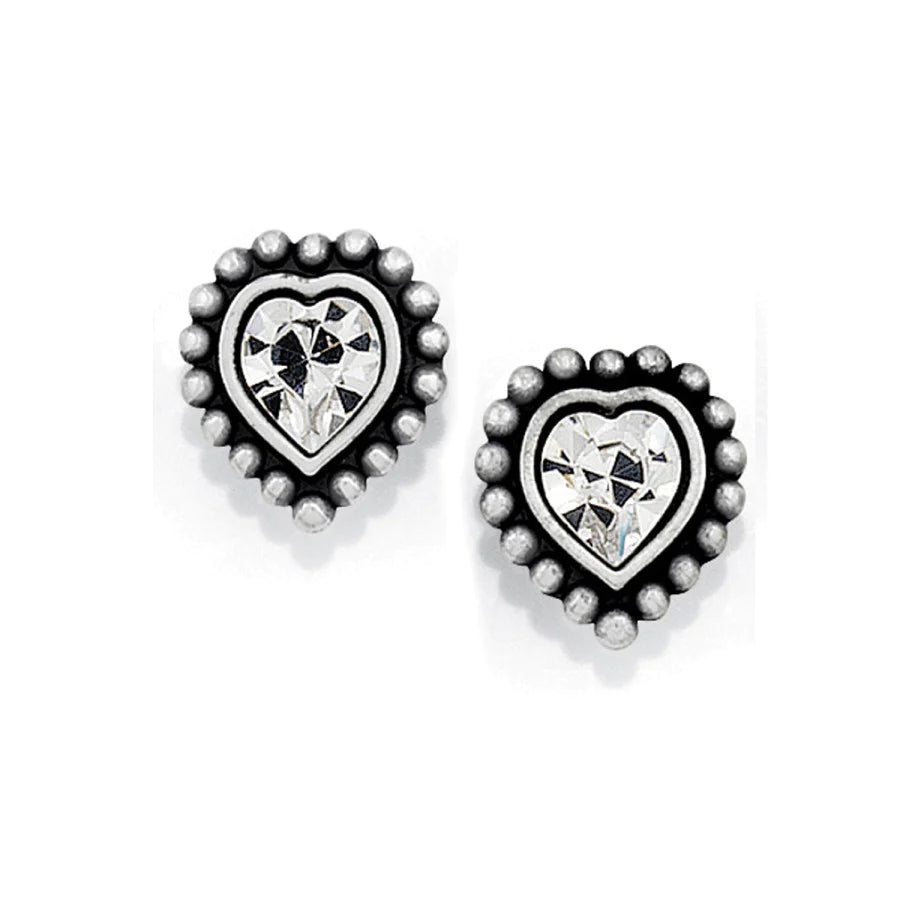 TWINKLE Shimmer Heart Mini Post Earrings