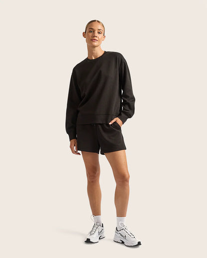 Women's Crew Neck Sweater  In Bamboo CloudKnit Fabric