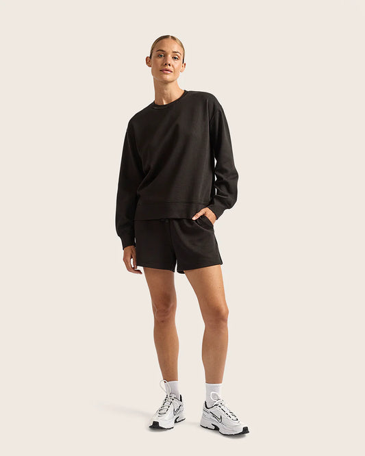 Women's Crew Neck Sweater  In Bamboo CloudKnit Fabric