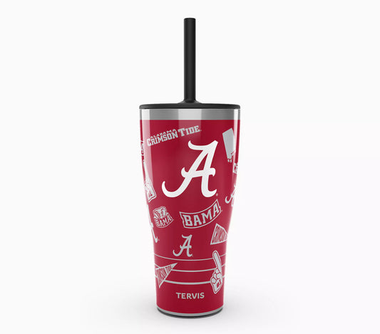 Collegiate Swag -30oz Tervis Traveler® - Stainless Steel Tumbler with Straw Lid