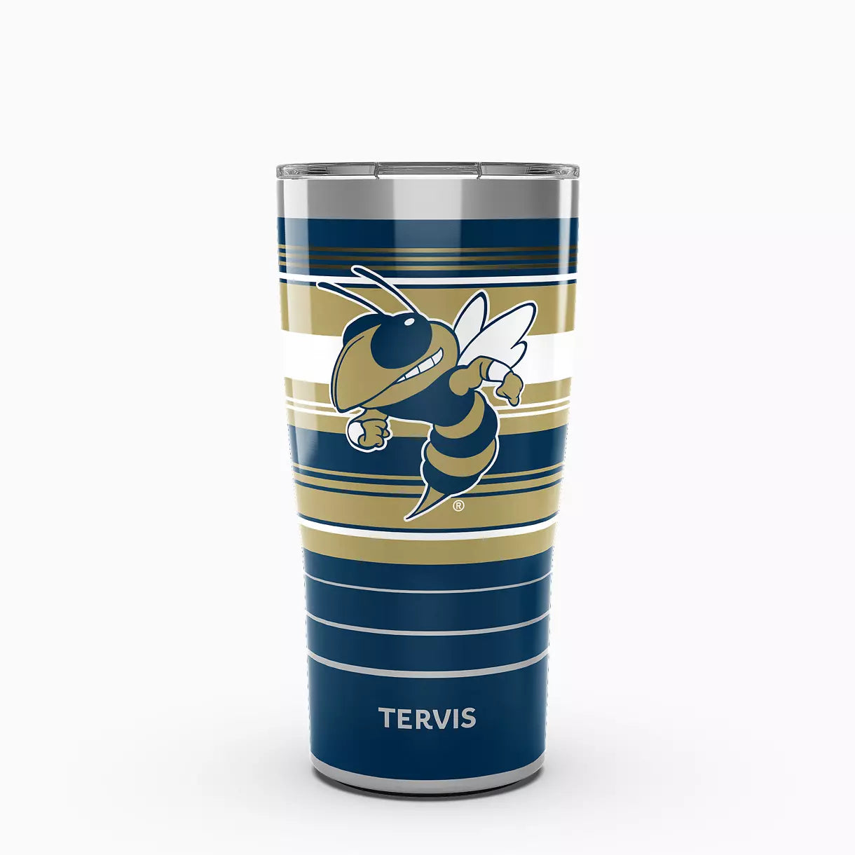 Collegiate Hype Stripes: 20oz Tervis Traveler® - Stainless Steel Tumbler with Slider Lid