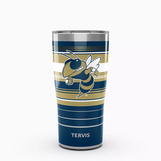 Collegiate Hype Stripes: 20oz Tervis Traveler® - Stainless Steel Tumbler with Slider Lid
