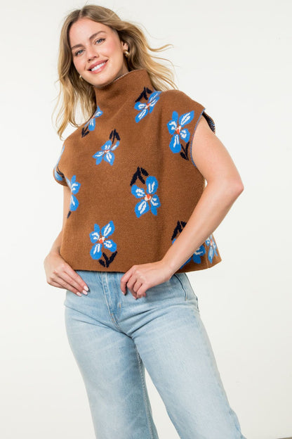 Flower Knit Top