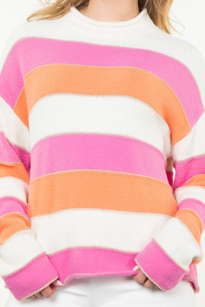 Striped Knit Sweater