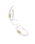 Emery Enamel Hoop Earrings