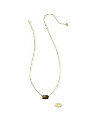 ELISA RIVETED SHORT PENDANT NECKLACE