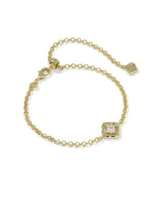 MALLORY CRYSTAL DELICATE CHAIN BRACELET