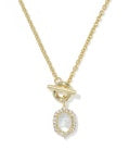 DAPHNE CRYSTAL FRAME TOGGLE NECKLACE