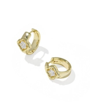 MALLORY CRYSTAL HUGGIE EARRINGS