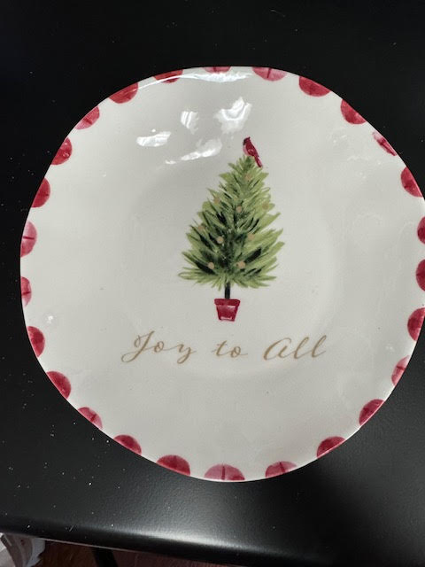 Joy to All Cookie plate