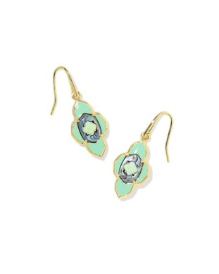 ABBIE MEDALLION SMALL DROP EARRINGS